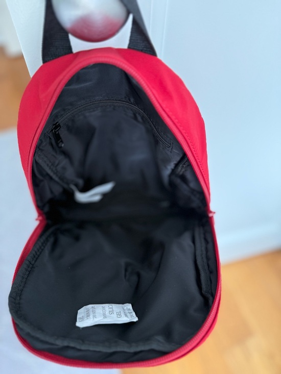 Aritzia TNA Red Mini Backpack Nylon Spirt bag Casual Athleisure - Picture 4 of 7